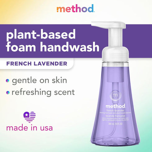 Method Hand Wash Foaming, French Lavender, 10 Ounce