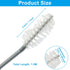 Hitefu 2 60 Inches Pcs Extra Long Flexible Tube Cleaning Brush with Nylon Bristles for Dredging Skinny Pipe, Water