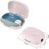 NewWay Pink Mini Toothbrush Cover, Rechargeable Travel Toothbrush Case with Holder for Household and Business Trip