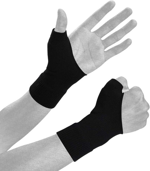 Wrist Thumb Compression Arthritis Gloves (1 Pair) - Breathable Fingerless Glove with Gel Pads for Carpal Tunnel Relief
