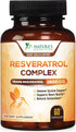 Resveratrol 1800mg - Extra Strength Trans-Resveratrol Supplement for Immune Support & Healthy Aging - 60 Capsules