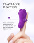 KISSILYN Multifunctional Finger Massager, Waterproof Rechargeable Massage Tool (Violet)