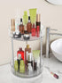 WNYT Rotating Makeup Organizer 2 Tiers-360 Rotating Makeup Organizer and Storage for Vanity Countertop,Acrylic Cosmetic Skincare Perfume Organizer,Dresser Bathroom Lazy Susan Organizers(Clear) by WNYT