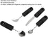 Weighted Utensils Set for Parkinsons Patients, Adaptive Silverware for Hand Tremors, 4Pcs Spoon Fork Knife Built Up