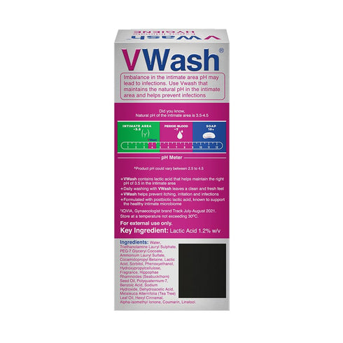 VWash 100 ML Plus for Feminine Care and Hygiene