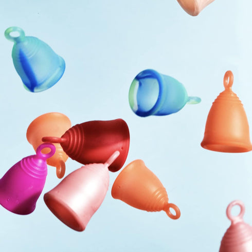 Peachlife Mini Ring Menstrual Cup Small Medium Firm - Reusable Silicone Peachcup for Leak-Proof Protection