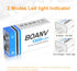 2PCS 1300mAh 9V Rechargeable Batteries with 2 in 1 Charging Cable for Smoke Detectors, Alarms, Keypad, Microphone