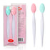 Lip Scrub Brush, Double-Sided Silicone Exfoliating Tool, Gentle Lip Exfoliator Scrubber Brush, 2 PCS