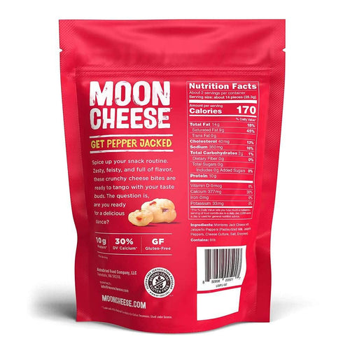 Moon Cheese Bites, Get Pepper Jacked, 2-Ounce 3-Pack, 100% Real Cheese Snack