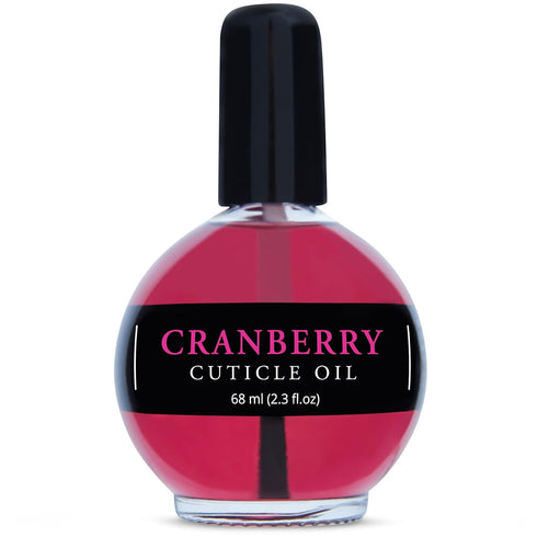 Moisturizing Cuticle & Nail Care Oil – 2.3 Fl Oz Cranberry Scented, Infused with Jojoba Oil, Aloe, Vitamin E