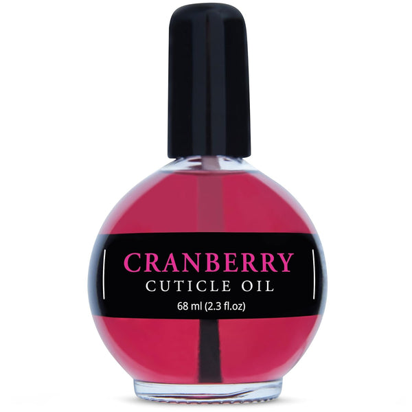 Moisturizing Cuticle & Nail Care Oil – 2.3 Fl Oz Cranberry Scented, Infused with Jojoba Oil, Aloe, Vitamin E