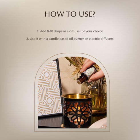 Set 6 10ml Set 100% Oud Diffuser Oil, Essential Oil Gift by Dukhni | x Arabic Oil Gift for Diffuser & humidifier | Pure