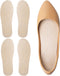 Suchewha Leather Sockless Shoe InsolesHandmade Barefoot Inserts, Thin Dress Shoe Inserts for Men/Women,