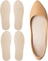 Suchewha Leather Sockless Shoe InsolesHandmade Barefoot Inserts, Thin Dress Shoe Inserts for Men/Women,