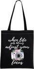 MBMSO Photographer Makeup Bag, Inspirational Gifts for Photography Lovers, When Life Gets Blurry Adjust Your Focus