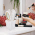 Luxshiny Vintage Handheld Mirror and Hair Brush Set, Includes Rat Tail Comb and Makeup Kits