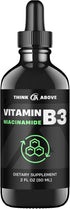 Vitamin B3 Niacinamide Liquid - Non Flush Form of B3 Niacin Drops for Women and Men, Easy to Swallow 2oz (60ml)