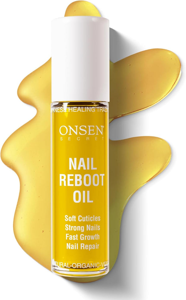 Organic Cuticle Oil for Nails, USA Made Japanese Treatment for Damaged Nails, Nail Strengthener 10ml