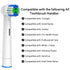 Replacement Toothbrush Heads Compatible with Oral B Braun, 12 Pcs for 7000/Pro 1000/9600/500/3000/8000