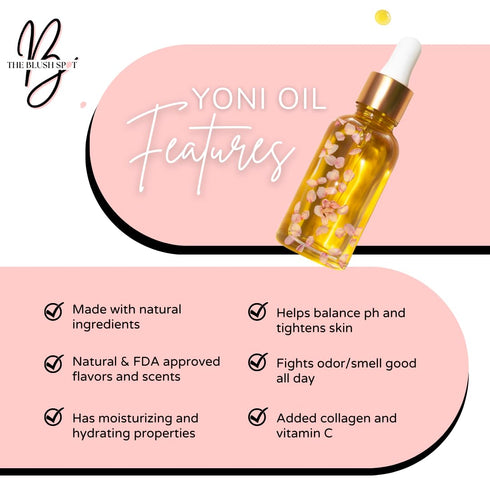 Peach Yoni Oil for Women Feminine Intimate Oil for pH Balance, Ingrown Hairs & Moisturizing Sweet Scented Natural