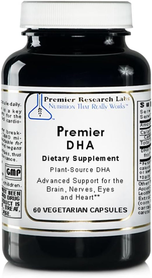 Premier DHA, 60 Softgels, Vegan Product for Brain, Nerves, Eyes, and Heart Support