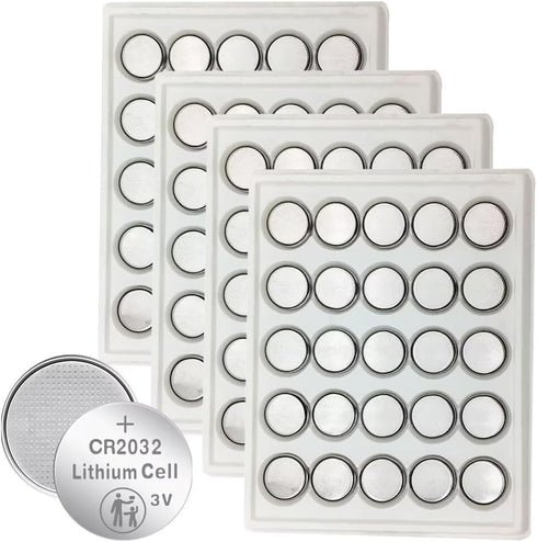 CR2032 Lithium 3V Coin Battery, 100 Count Pack