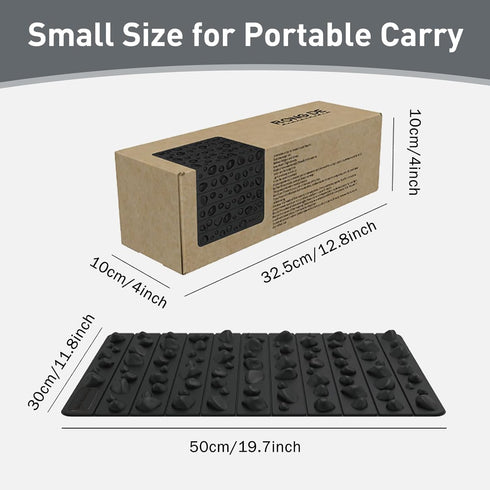 Portable Feet Acupressure Mat, Foldable Foot Massager Mat, Pressure Point Massage Pad, Anti Fatigue Office Standing