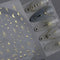 Moon Star Nail Art Stickers, 3D Gold Bronzing Self-Adhesive Nail Decals for Luxury Nail Design and DIY Nail Art Supplies