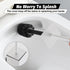 Set BGL Toilet Brush and Holder White Wall Mounted for Bathroom Square Design