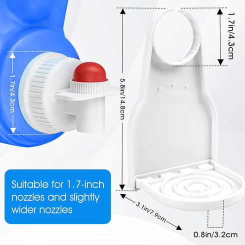 SSFINISH 2 Pack Leaks,Nozzle Laundry Detergent Dispenser Cup Holders,Laundry Detergent Drip Collector and Drip Tray,No