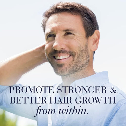 NEW NORDIC Hair GRO | Hair Growth Supplement Tablets | Biotin & Palm Fruit Extract for Natural Regrowth | 60 Count