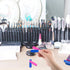 Mini Nail File Bulk - 300Pcs Disposable Double Sided Emery Boards for Home or Professional Manicure Tools (Blue and