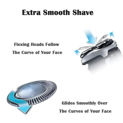 HQ8 Replacement Heads for Philip Aquatec Electric Shaver, New Upgraded Razor Blades for Multiple Models, 3-Pack