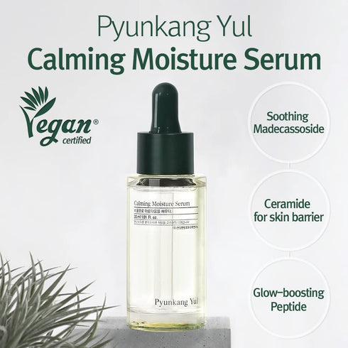 Pyunkang Yul Calming Moisture Serum - Strong Daily Moisturizing with Centella Asiatica and 5 Hyaluronic Acids