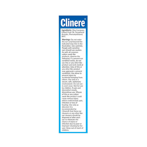 Clinere Ear Oil Conditioner & Ear Cleaners Kit, 1 Count, 4 Ear Tips