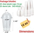 Aatriet 12 oz Clear Plastic Cups with Lids, 25 Sets Dessert Parfait Cups with Dome Lids, Disposable