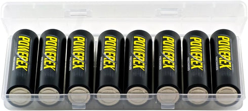 Powerex Low Self-Discharge Precharged AA Rechargeable Nimh Batteries, MH-8AAP-BH