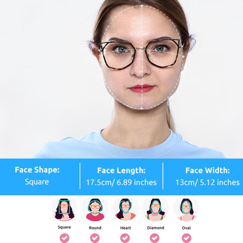 Firmoo S985 Blue Light Blocking Reading Glasses for Women - Stylish Cat Eye Anti Eyestrain