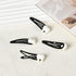 Tooth Shaped Hair Clips, Goth Gothic Halloween Hair Accessories for Women Girls, Y2K Snap Clips Barrettes