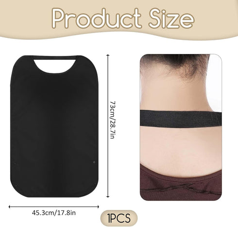 Tucnoeu Washable Cloth Bib with Detachable Crumb Catcher, Adult Bibs, Waterproof Reusable Bibs for Adult Eating Food