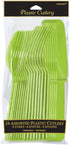 Assorted Kiwi Plastic Cutlery (Pack of 24) - Elegant, Durable & Disposable Party Supplies for Every Occasion by Amscan