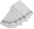 Foraineam 100-Pack Linen-Feel Disposable Hand Towels, Decorative Paper Guest Towels, Silver Floral Design