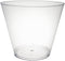 Party Essentials Disposable 9 oz Party Punch Cups, 20 Count, Clear, Old Fashioned Tumblers