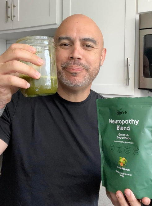 Neuropathy Superfood Blend Greens Powder for Peripheral Neuropathy with 600mg of R Alpha Lipoic Acid