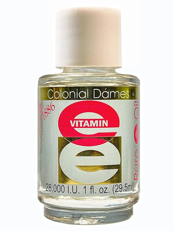Colonial Dames 28,000 IU Pure Vitamin E Oil 1 fl. Oz. - Nighttime Skin Therapy Oil - Vitamin E-Oil for Hydrated Youthful Looking Skin