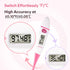 Easy@Home Basal Body Thermometer - BBT for Fertility Prediction with Memory Recall, Accurate Digital Thermometer (Pink)