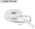 MECCANIXITY 1 Inch 50 Yard Happy Birthday Ribbon Chiffon Organza Satin Ribbon for Gift Wrapping Party Cake Box Bouquet, White by MECCANIXITY