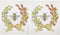 2 Mary Lake Thompson SC783 Reusable Kitchen Sponge Cloths, Bee Clover Wreath