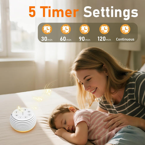 SleeZOO 30 32 5 12 Portable Sound Machine White Noise Machine Sleep Machine with Soothing Sounds Volume Levels Timers