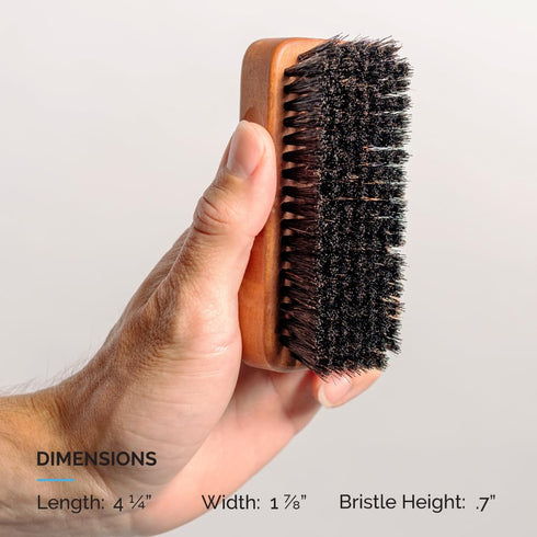 ZEUS Palm Beard Brush, Soft Boar Bristle for Men, Detangles & Smooths Facial Hair (Made in Germany) G92